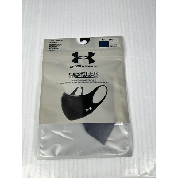 Under Armour Sports Mask ISO Chill Featherweight Navy Size M/L BRAND NEW - Picture 2 of 3